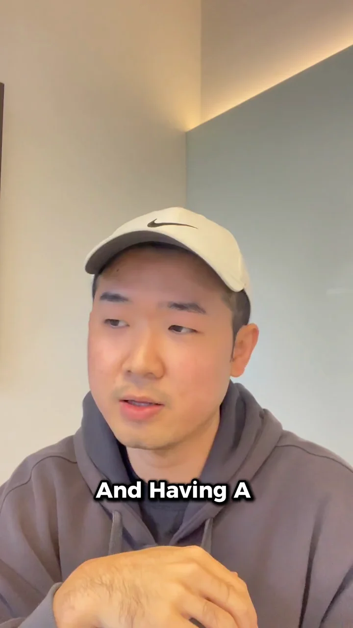 Ryan speaking to camera in a captioned testimonial editing sample